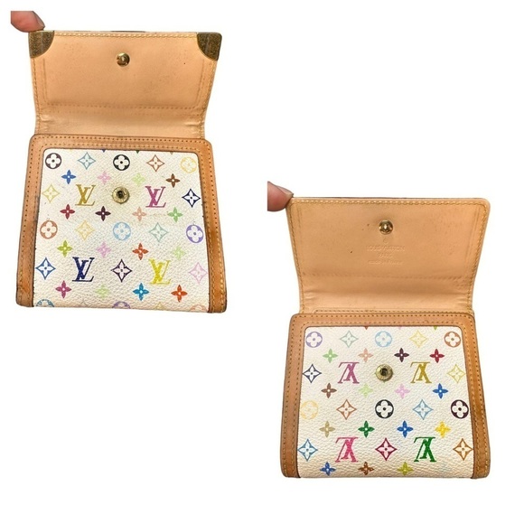 Authentic Louis Vuitton Murakami Multicolor White Leather Wallet Mini Belt Bag - Picture 11 of 16